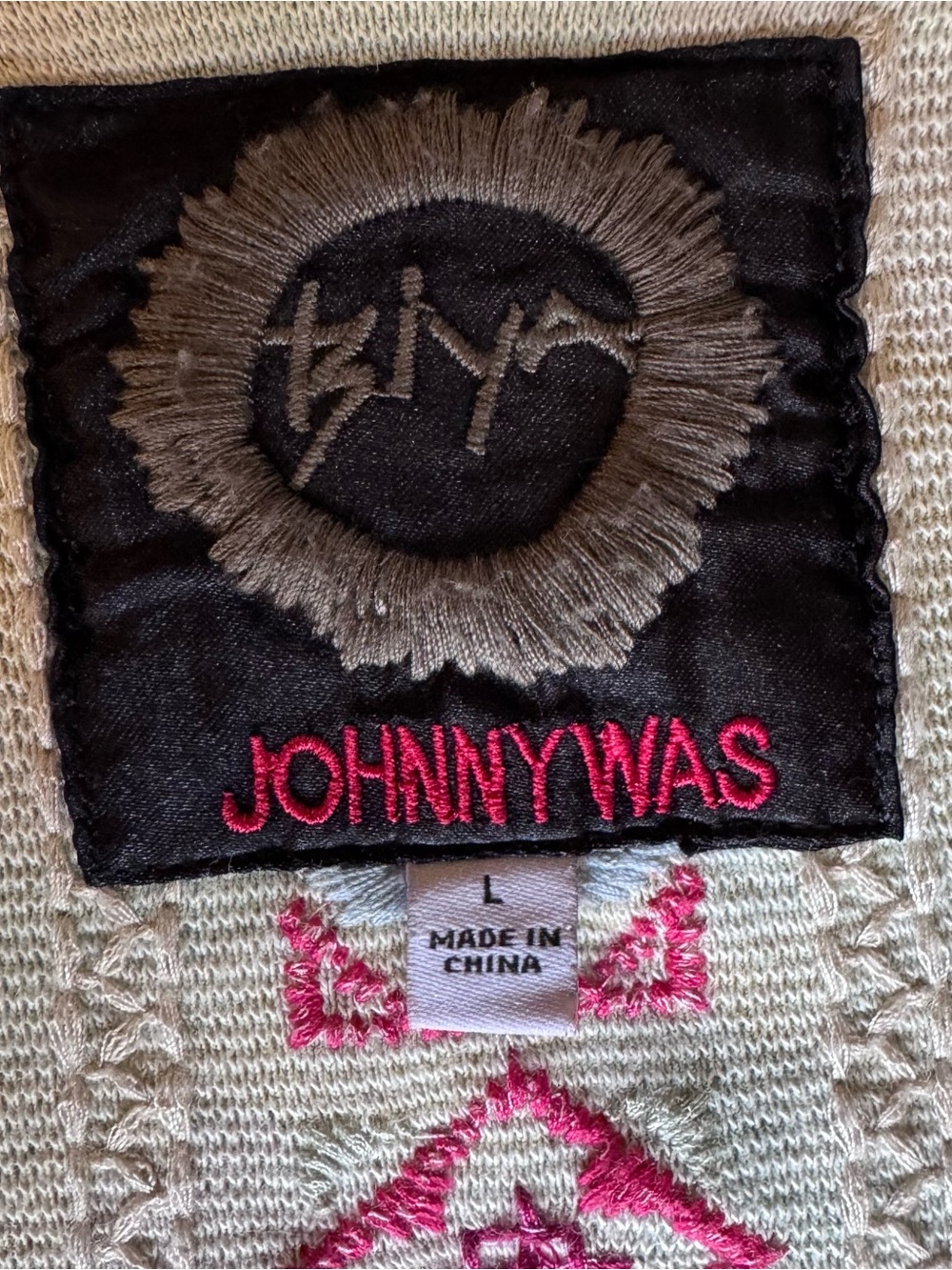 Johnny Was: Embroidered Open Cardigan. - Picture 4 of 8